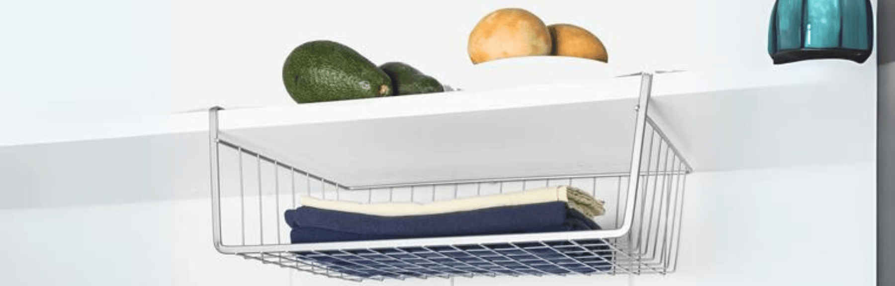 4 soluciones para organizar sin hacer un sólo orificio en tus muebles