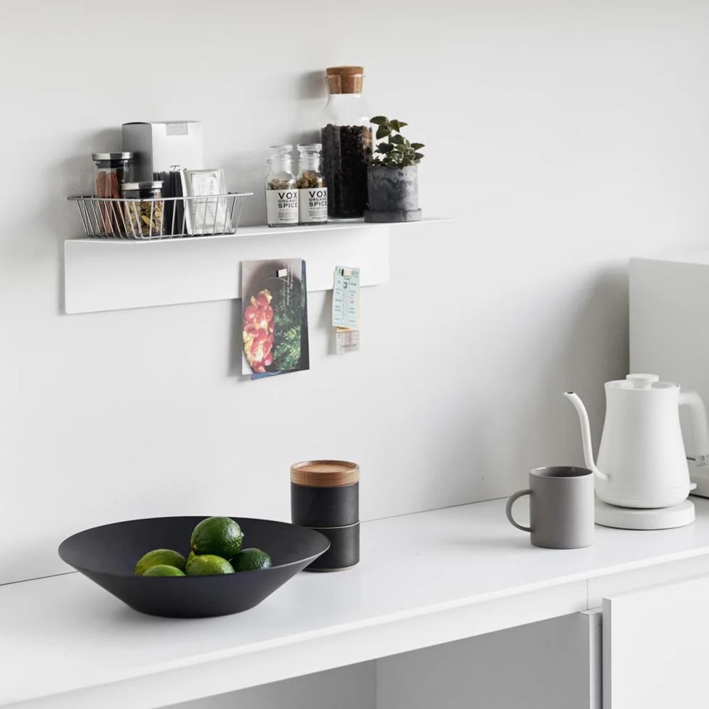 Repisa con Panel Magnético Blanco 50cms Yamazaki®