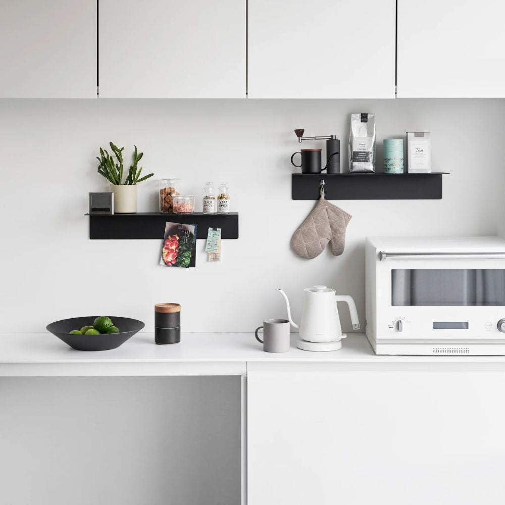 Repisa con Panel Magnético Negro 50cms Yamazaki®