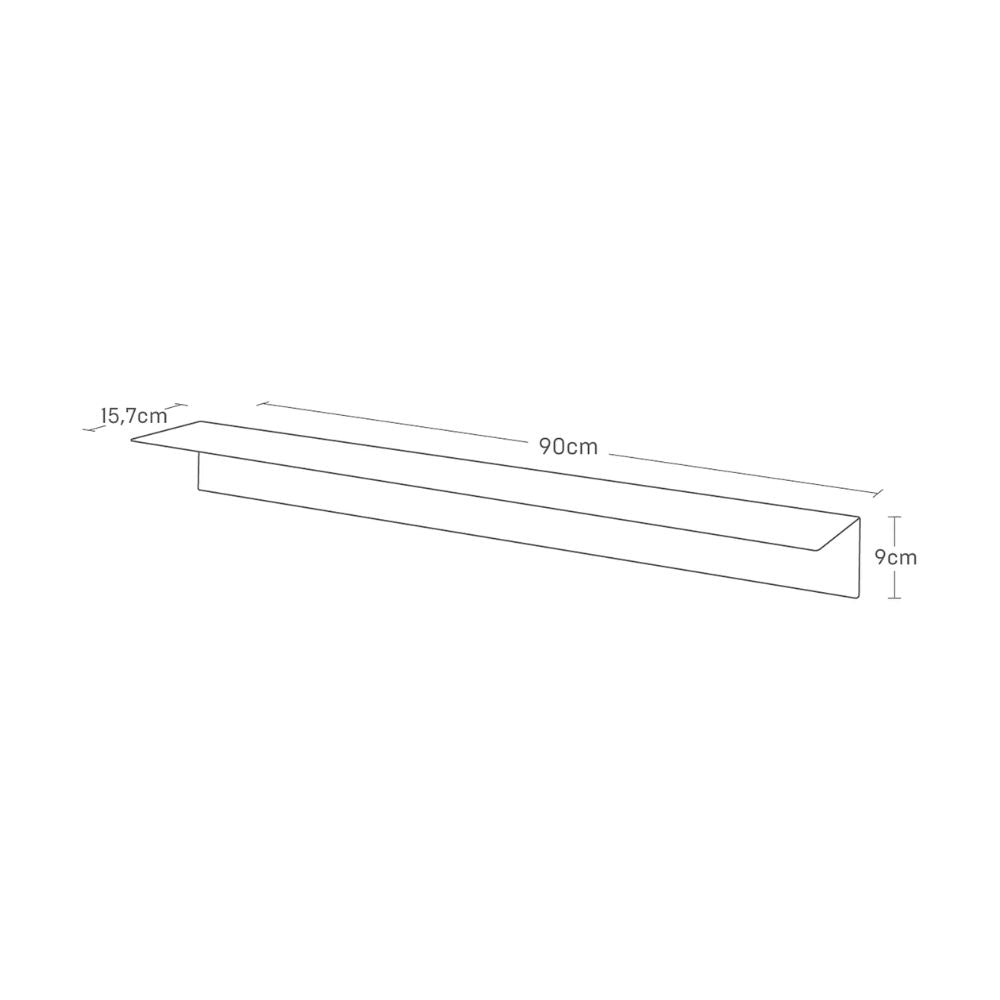 Repisa con Panel Magnético Blanco 90cms Yamazaki®