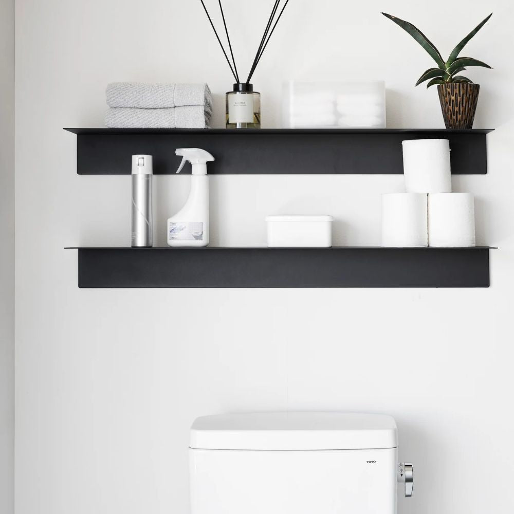 Repisa con Panel Magnético Negro 90cms Yamazaki®