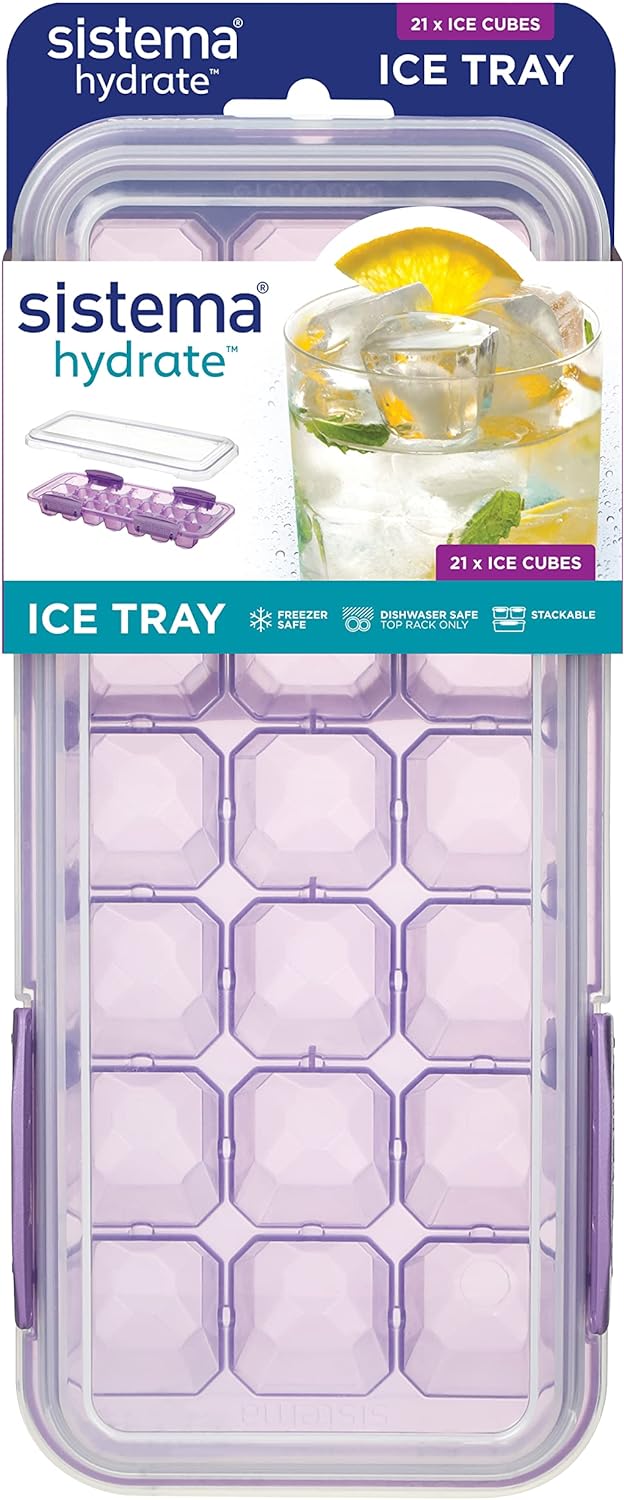 Cubetera de Hielo con Tapa (Para 21 hielos) Sistema®