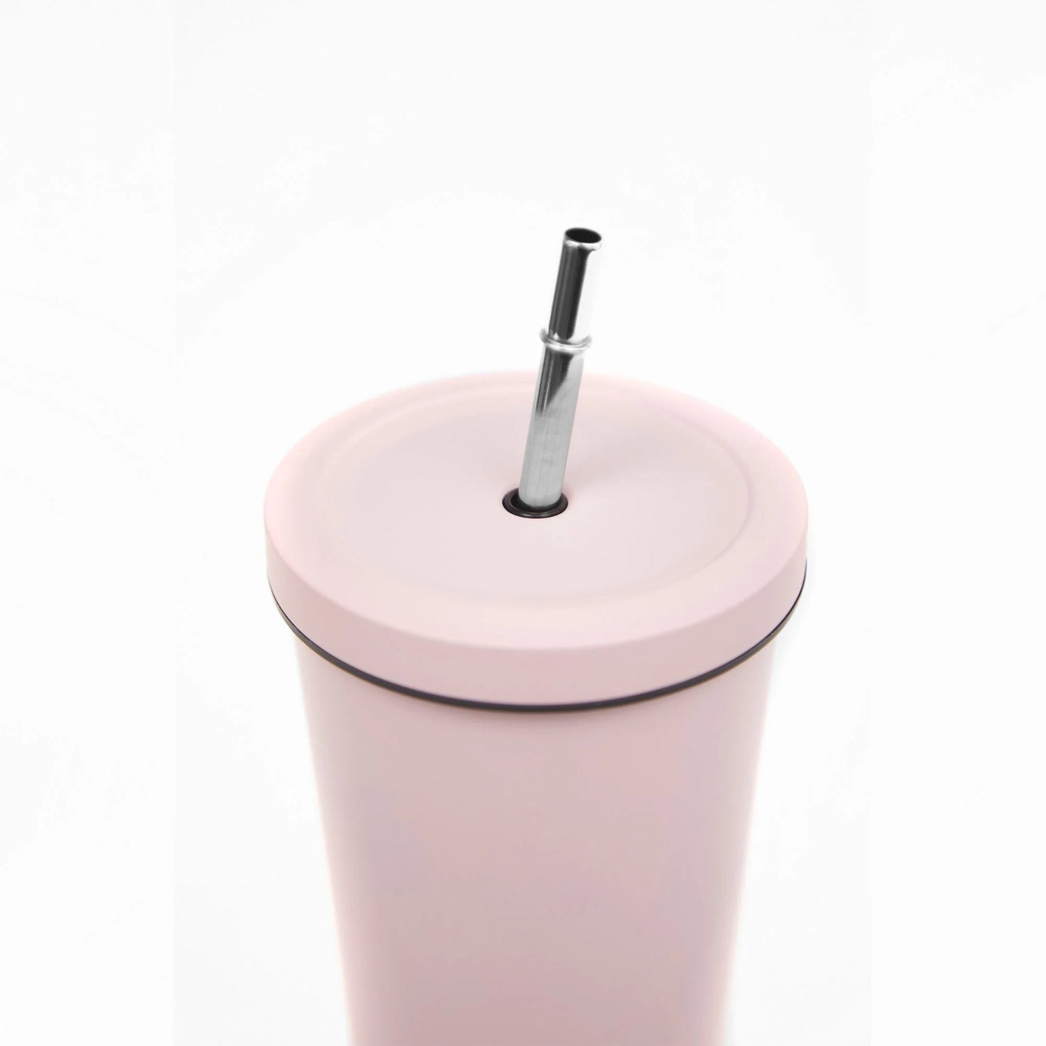 Vaso Térmico Tumbler 750ml Tapa y Bombilla Rosado Simplit