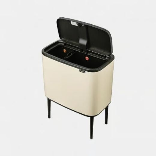 Basurero Bo Touch 11 + 23 Litros Beige Suave Brabantia®