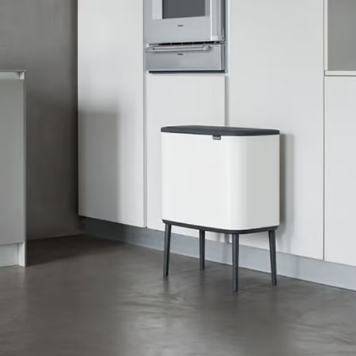 Basurero Bo Touch 11 + 23 Litros Blanco Brabantia®