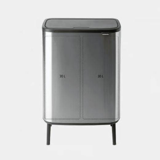 Basurero Bo Touch Hi 2 x 30 Litros Acero Mate Brabantia®