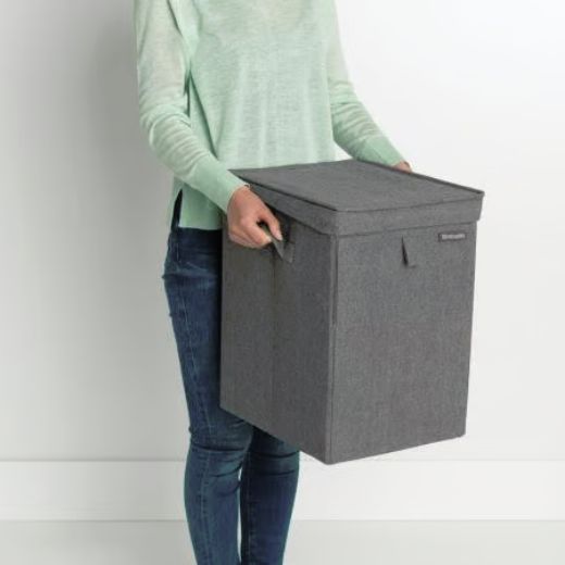 Caja Apilable para Ropa 35 Litros Negro Brabantia®