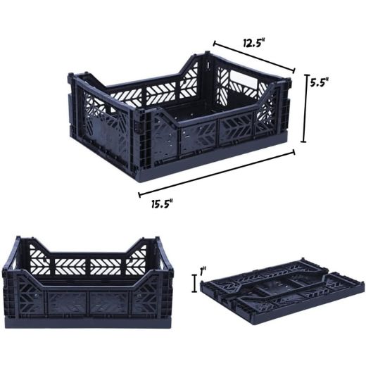 Caja Plegable para Almacenamiento Midi Black Ay-Kasa®