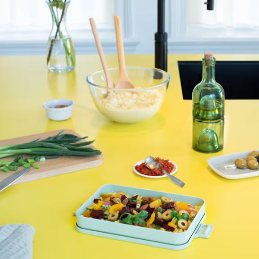 Contenedor para Almuerzo Make & Take Plano Verde Jade 1,1 Litros Brabantia®