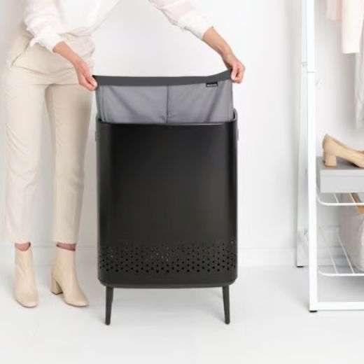 Contenedor para Ropa Bo Hi 2 x 45 Litros Negro Mate Brabantia®