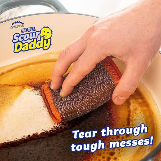 Esponja de Acero Inoxidable Steel Scour Daddy (2 unidades) Scrub Daddy®