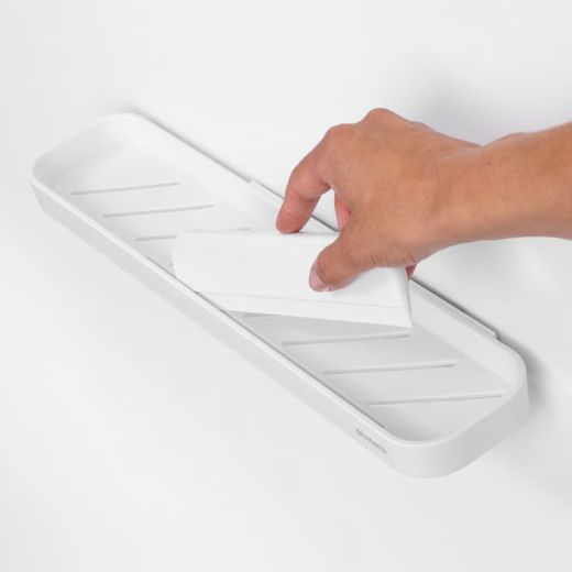 Estante de Ducha con Espátula MindSet Mineral Fresh White Brabantia®