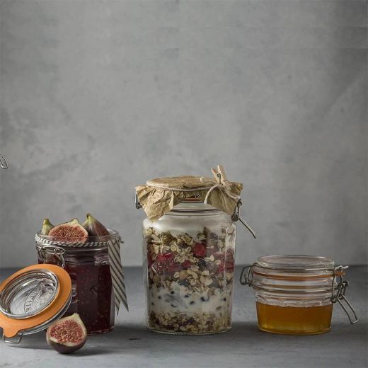 Frasco Faceteado con Cierre Clip Top 0,45Lt Kilner®