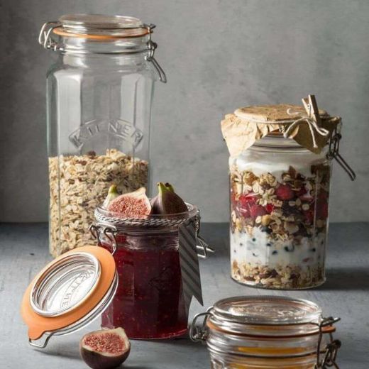 Frasco Faceteado con Cierre Clip Top 0,45Lt Kilner®