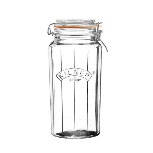 Frasco Faceteado con Cierre Clip Top 1,8Lt Kilner®