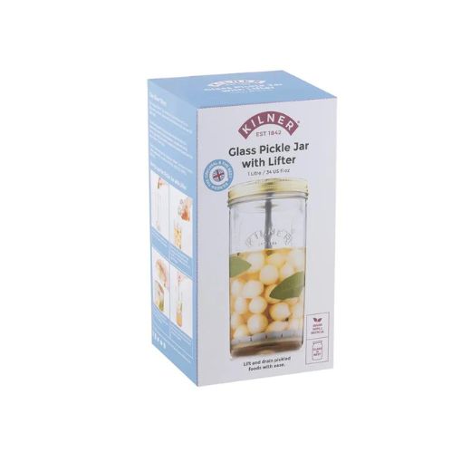 Frasco con Levantador de Aceitunas 1 Lt Kilner®