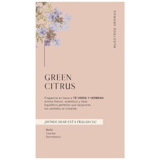 Difusor Varitas Green Citrus Fresco 150 ml Madison