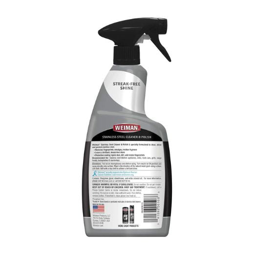 Limpiador y Pulidor Acero Inoxidable Gatillo 651 ml Weiman®