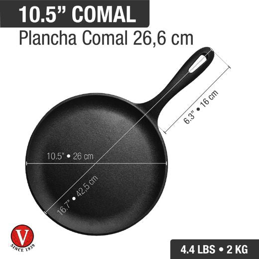 Panquequera en Hierro Fundido Precurada de 26,5 cm Victoria®