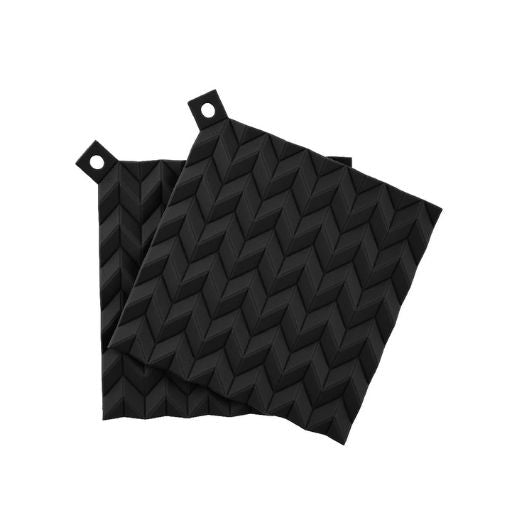 Set 2 Toma Ollas HOLD-ON Negro Rig Tig®