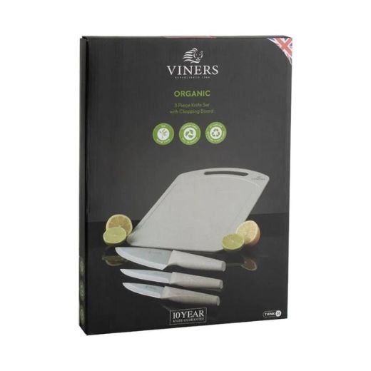 Set 3 Cuchillos con Tabla Organic Viners®