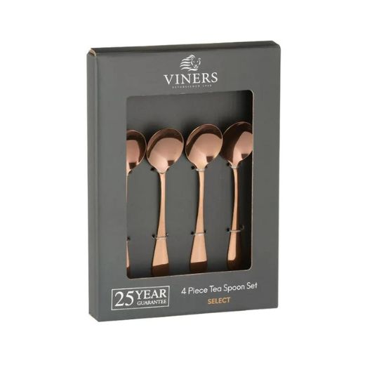 Set 4 Cucharas Té Select Copper Viners®
