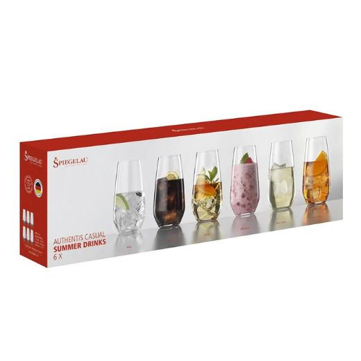 Set 6 Copas Authentis Casual Bebidas de Verano Spiegelau®