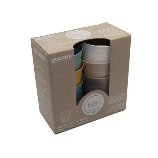 Set 6 Vasos 'Tierra' Bajos 350ml Guzzini®