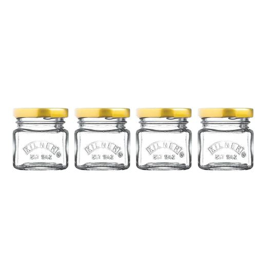 Set de 4 Mini Frascos de 55ml Kilner®