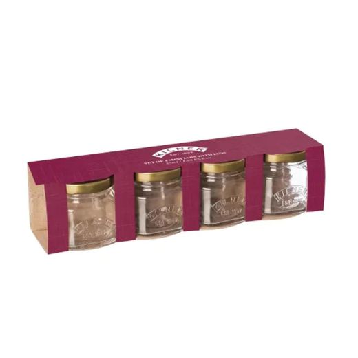 Set de 4 Mini Frascos de 55ml Kilner®