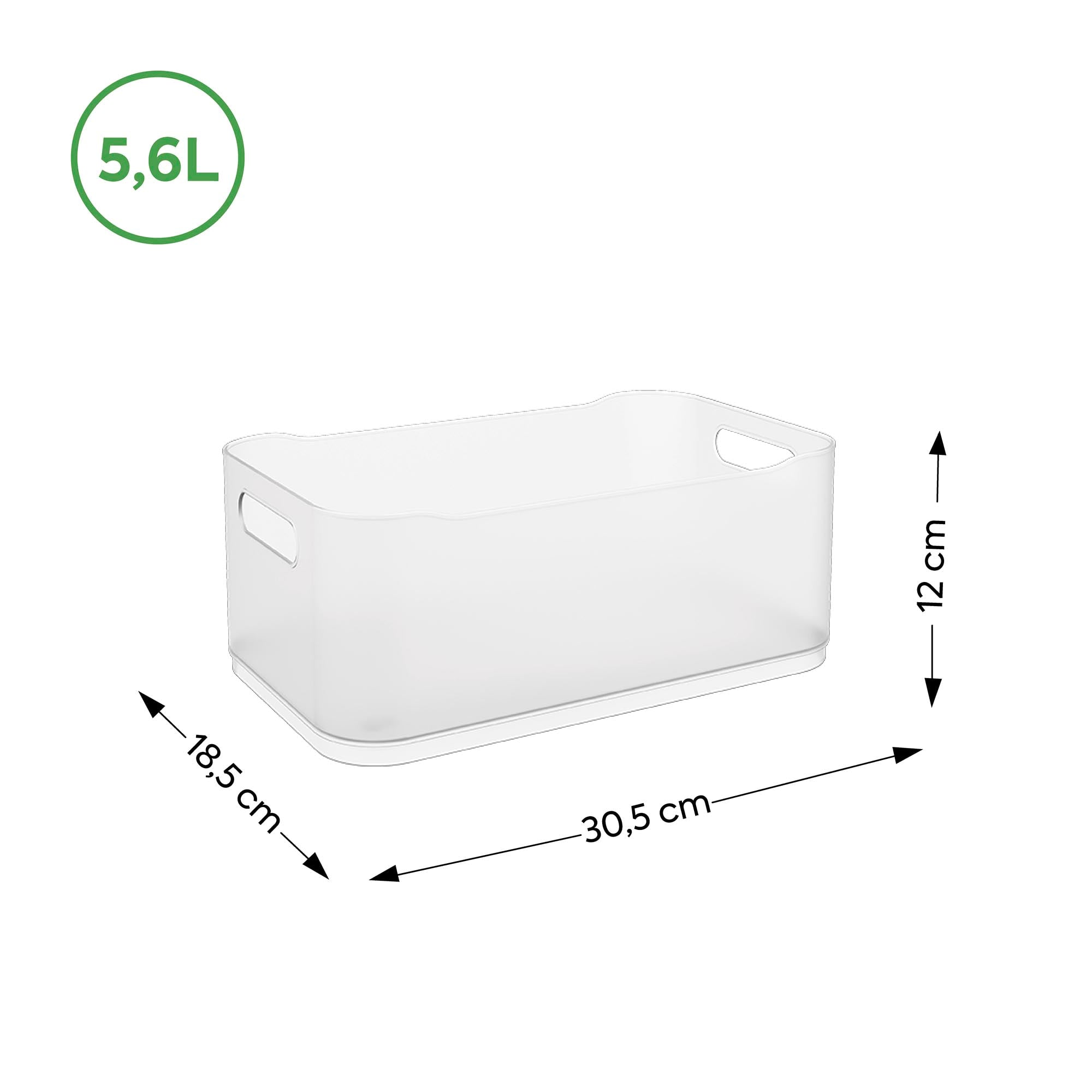 Caja Organizadora Fit Grande 5,6 Litros Natural Coza®