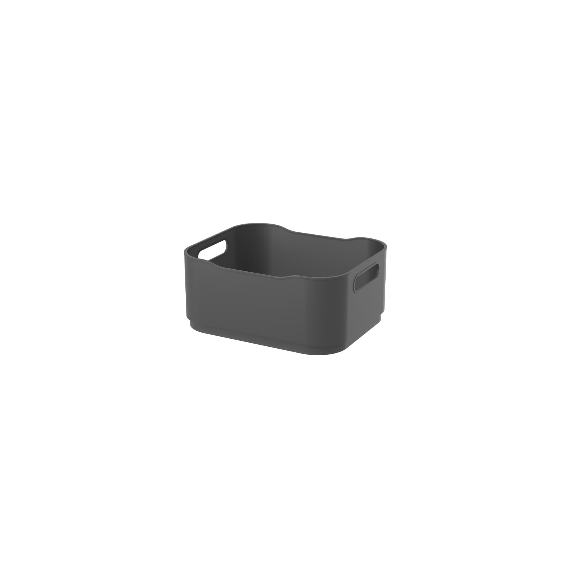 Caja Organizadora Fit Pequeña 1,75 Litros Gris Grafito Coza®