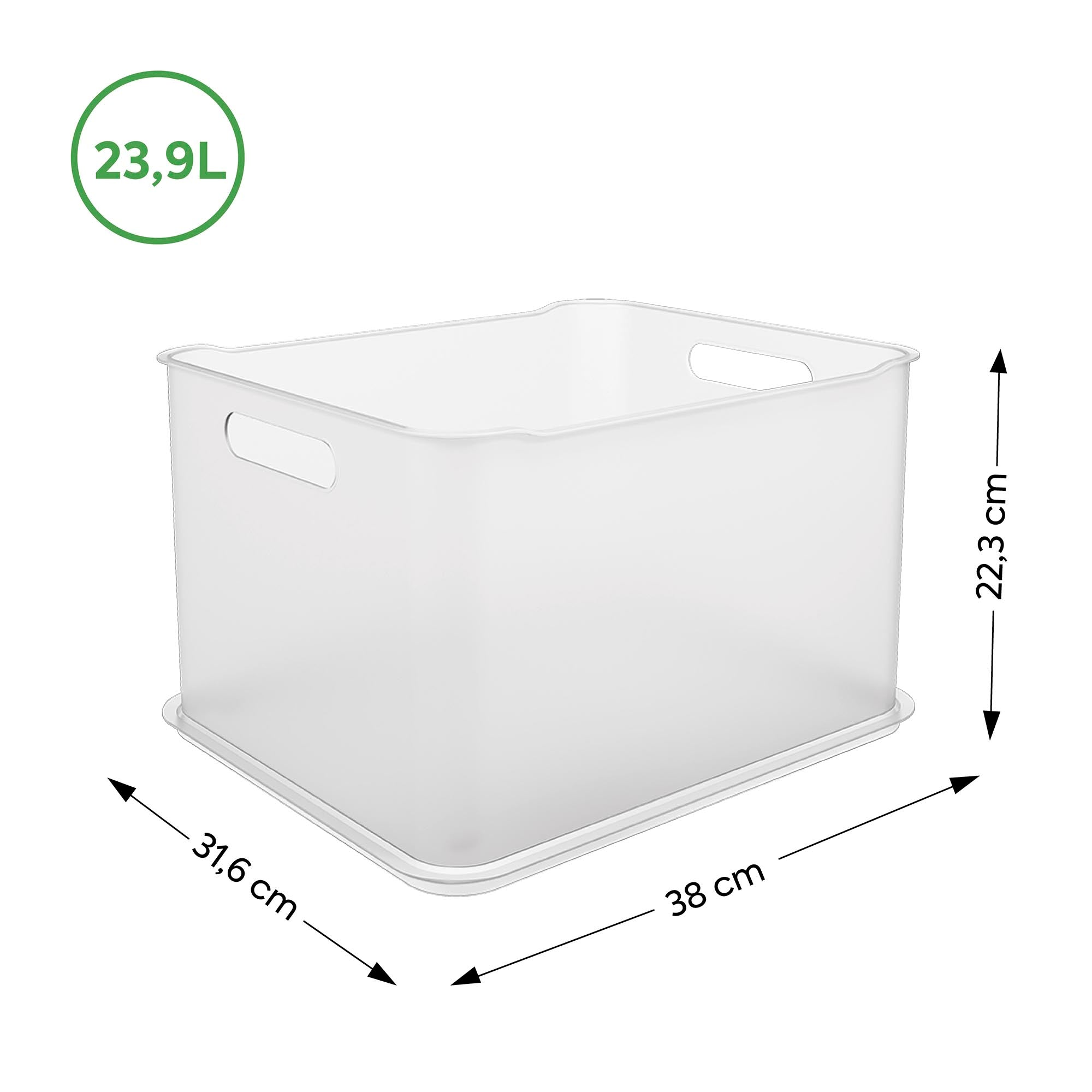 Caja Organizadora Fit Ultra 23,9 Litros Natural Coza®