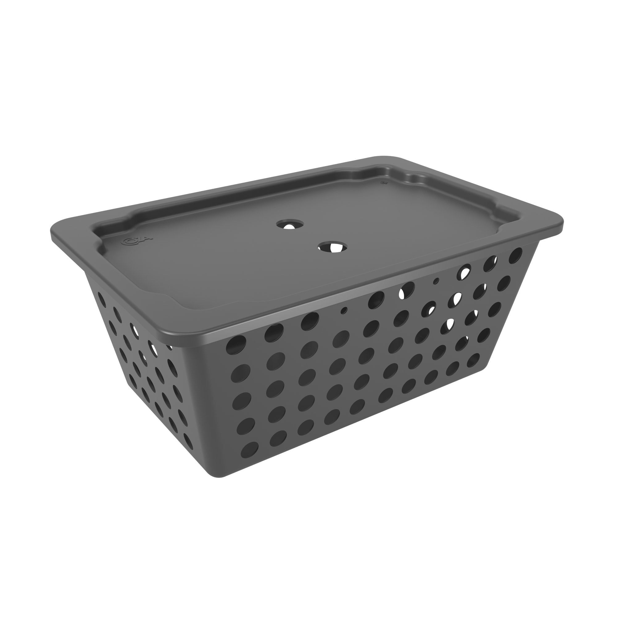 Cesta Organizadora con Tapa One Grande 4,7 Litros Gris Grafito Coza®