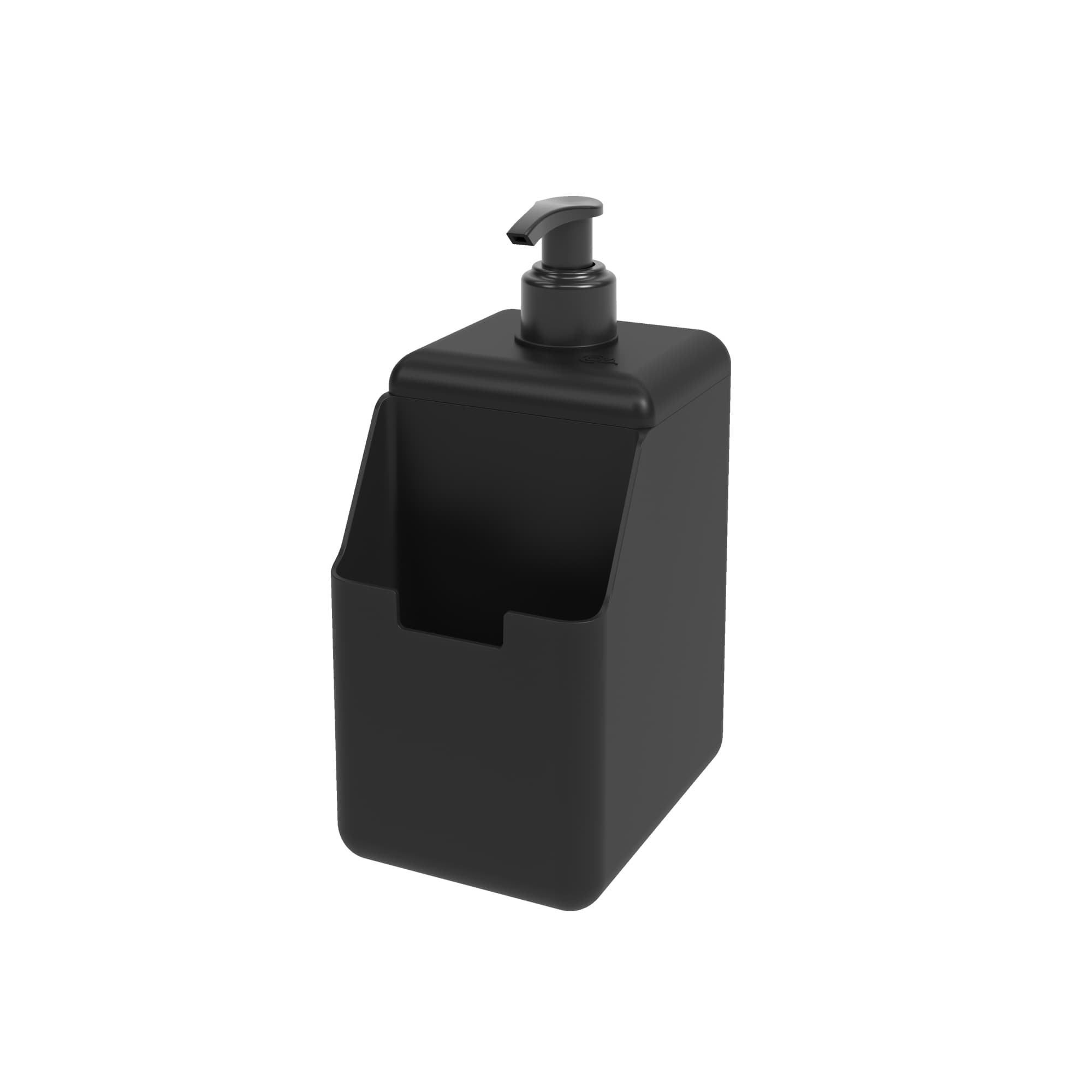 Dispensador de Detergente y Esponja Single 500ml Negro Coza®