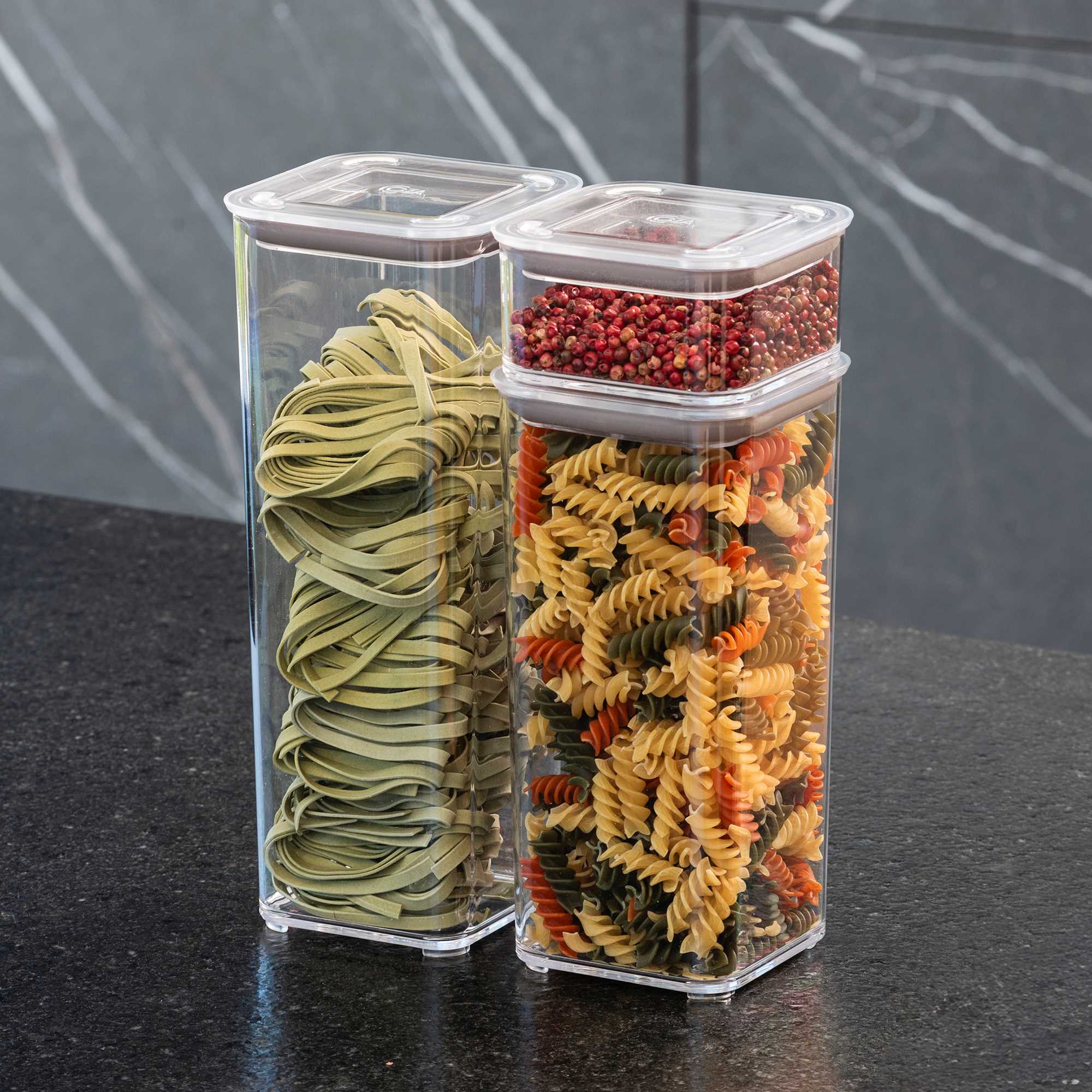 Kit de 7 Contenedores Herméticos Transparentes Coza®