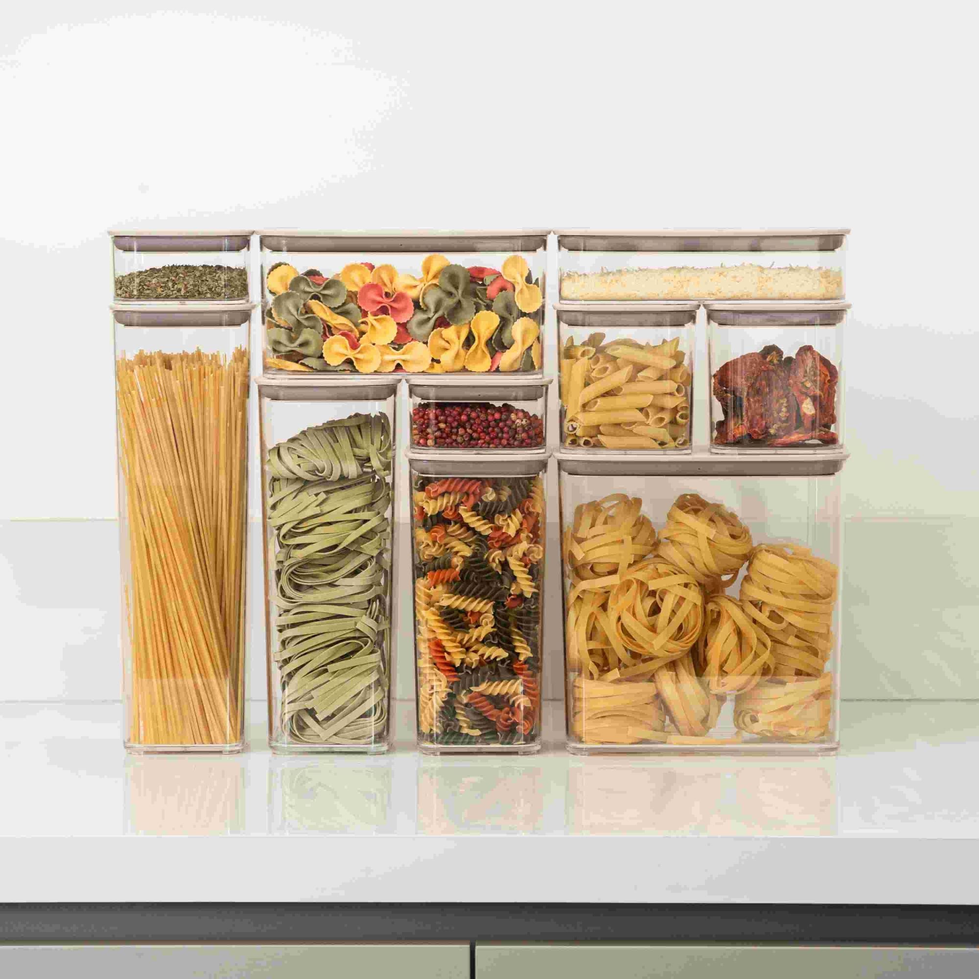 Kit de 7 Contenedores Herméticos Transparentes Coza®