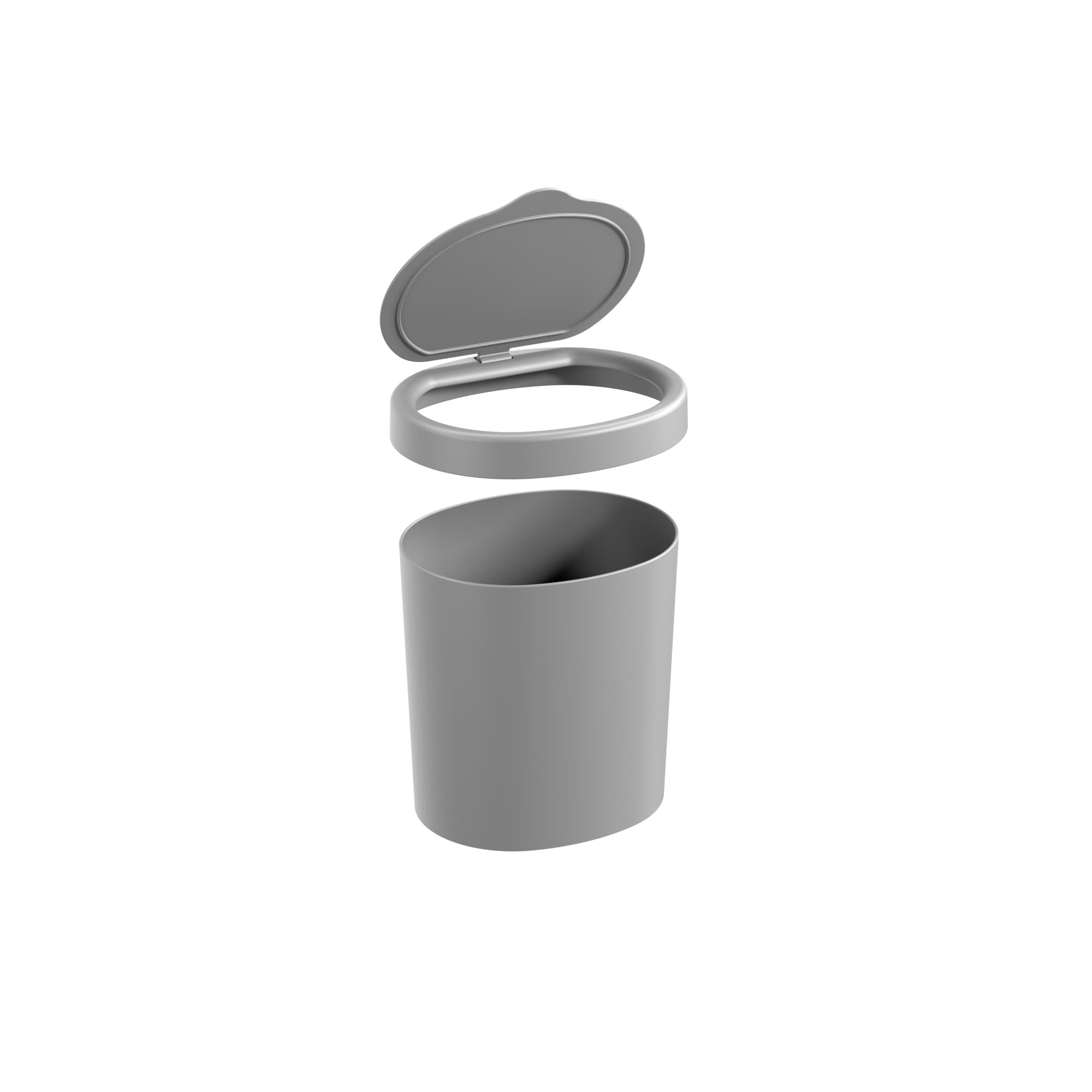Basurero con Tapa Basic 2,5 Litros Gris Frío Coza®