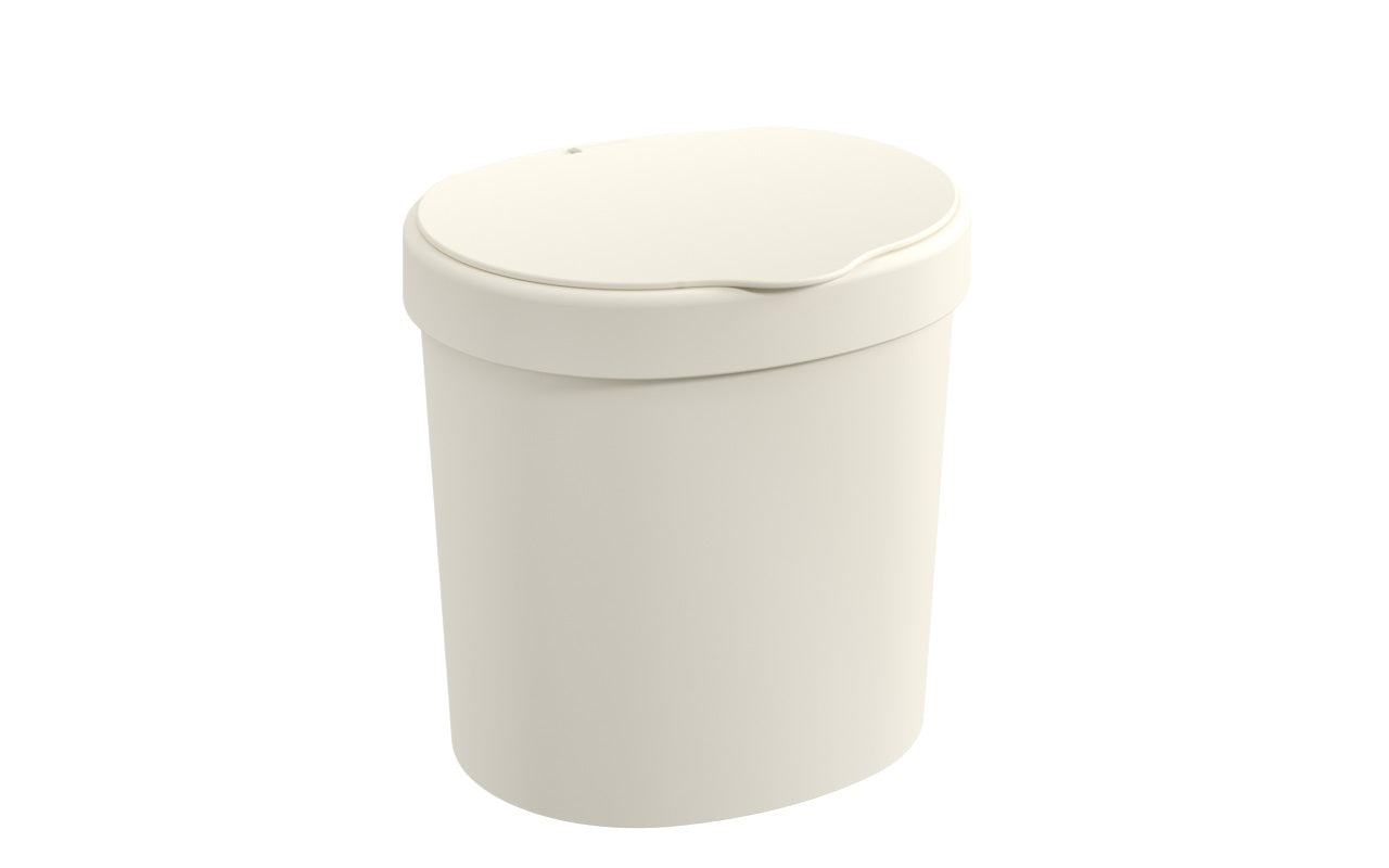 Basurero con Tapa Basic 2,5 Litros Gris Claro Coza®