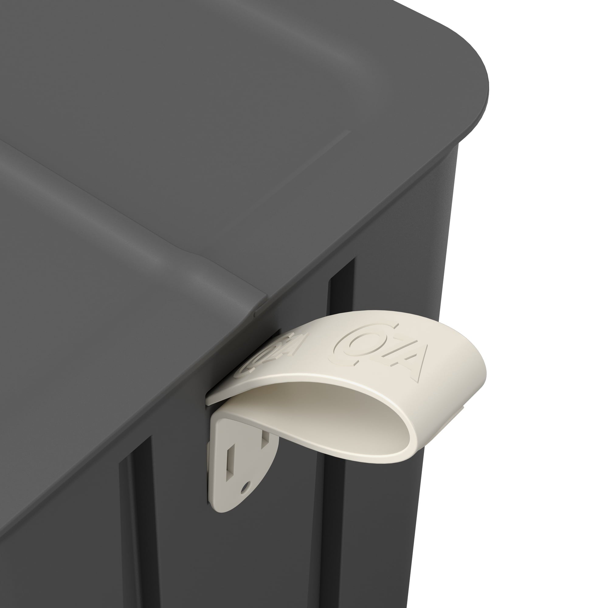 Basurero Borboleta con Pedal 6L Gris Grafito con Asa Coza®