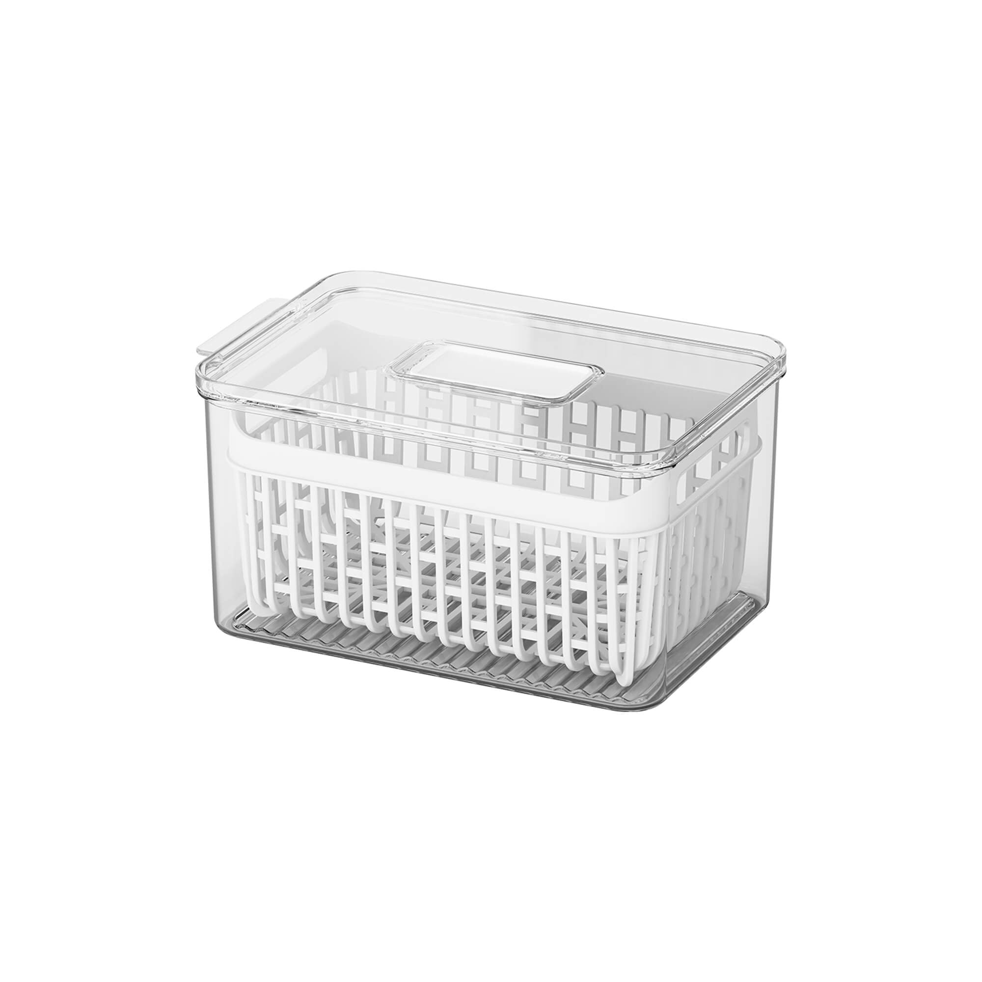 Organizador de Refrigerador con Cesta 3,2 Litros Dry Cristal Coza®