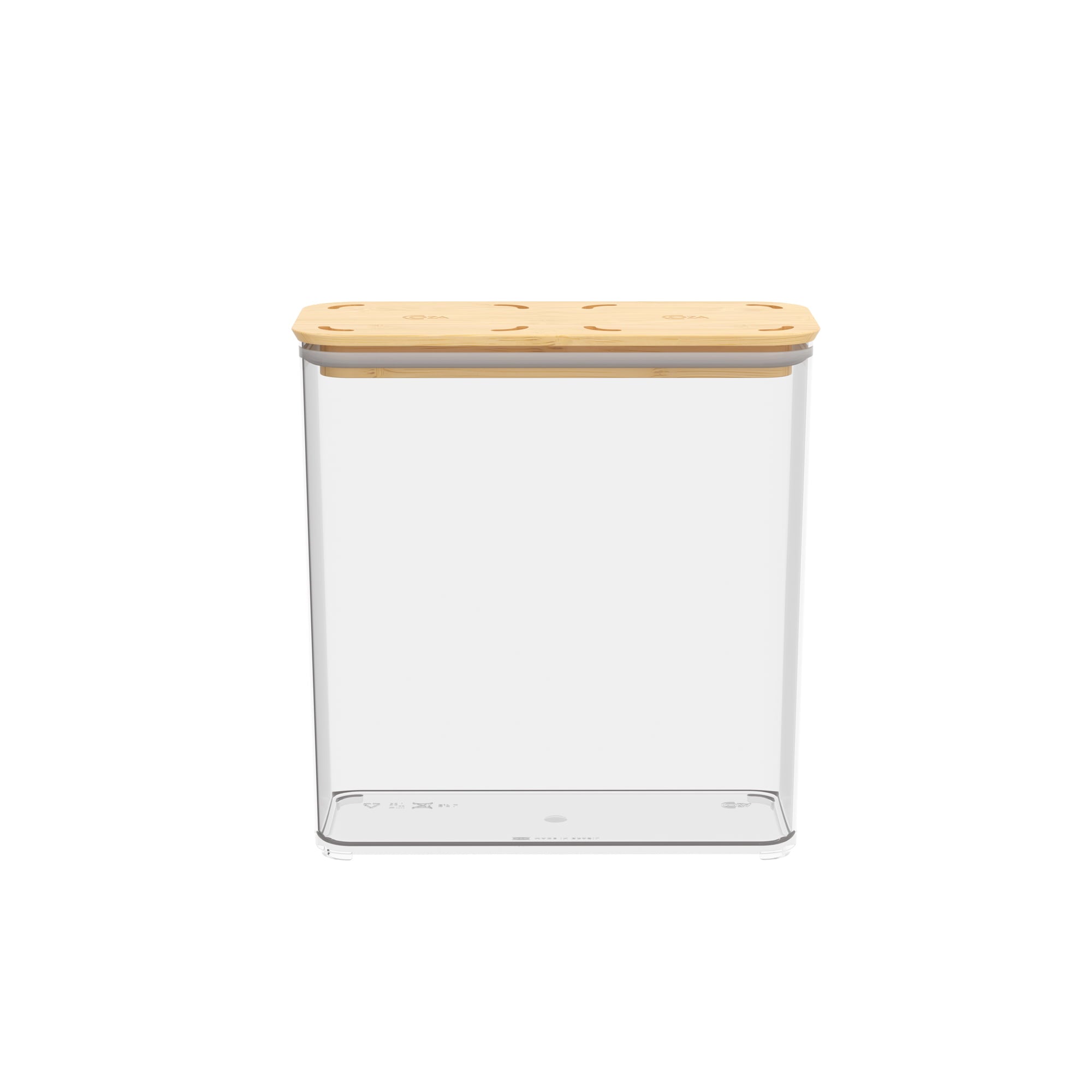 Contenedores Herméticos Modulares Tapa Bambú 2,7L Pack 4 Piezas Coza®