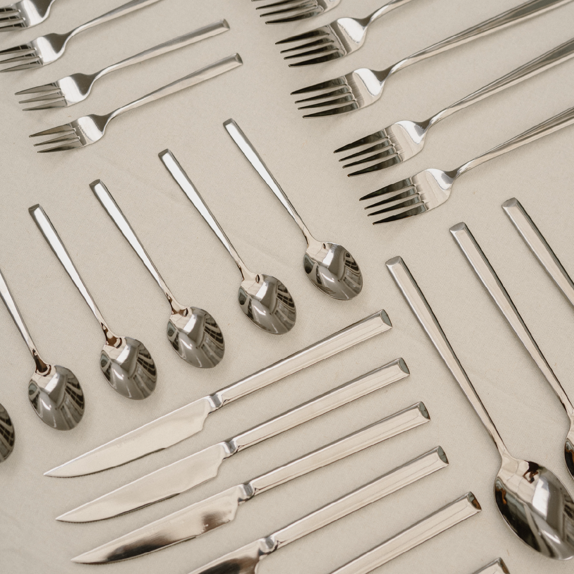 Set de Cuchillería 30 pcs Cubiertos Acero Inoxidable Sicilia