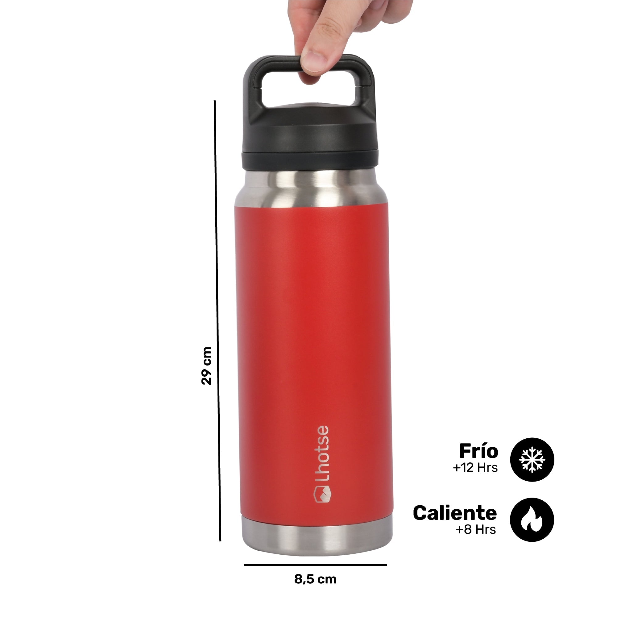 Botella Térmica Insulada Indo 800ml Red
