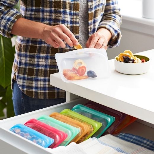 Bolsa Reutilizable Snack 293.5 ml Transparente Stasher®