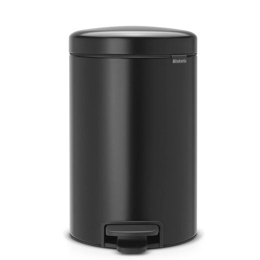 Basurero Pedal NewIcon 12 Litros Negro Mate Brabantia®