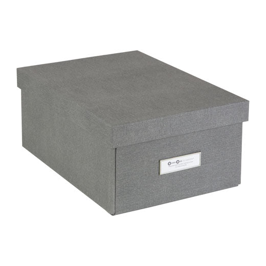 Caja de Almacenamiento Karin Canvas Gris Bigso®