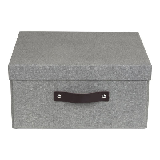 Caja de Almacenaje Levi Canvas Gris Bigso®