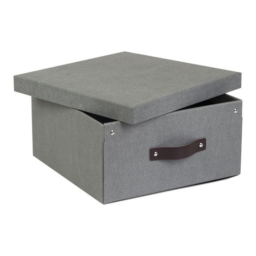 Caja de Almacenaje Levi Canvas Gris Bigso®