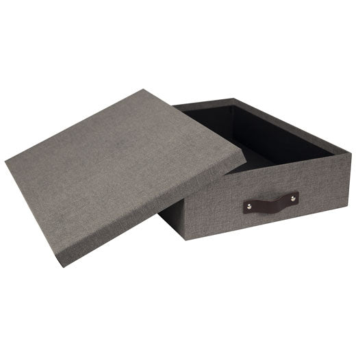 Caja de Almacenaje de Documentos Oskar Canvas Gris Bigso®